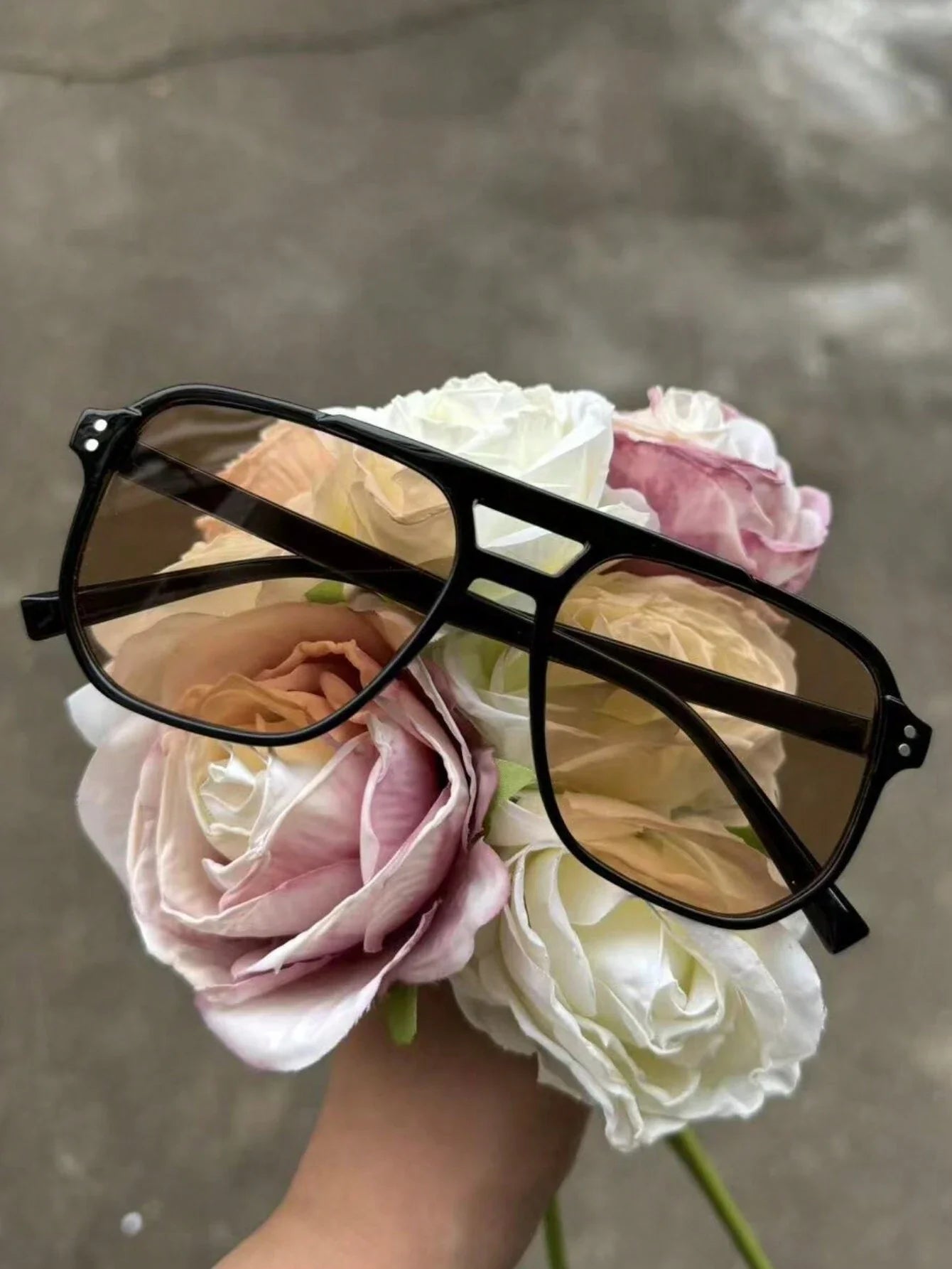 Óculos Oversized Street Style