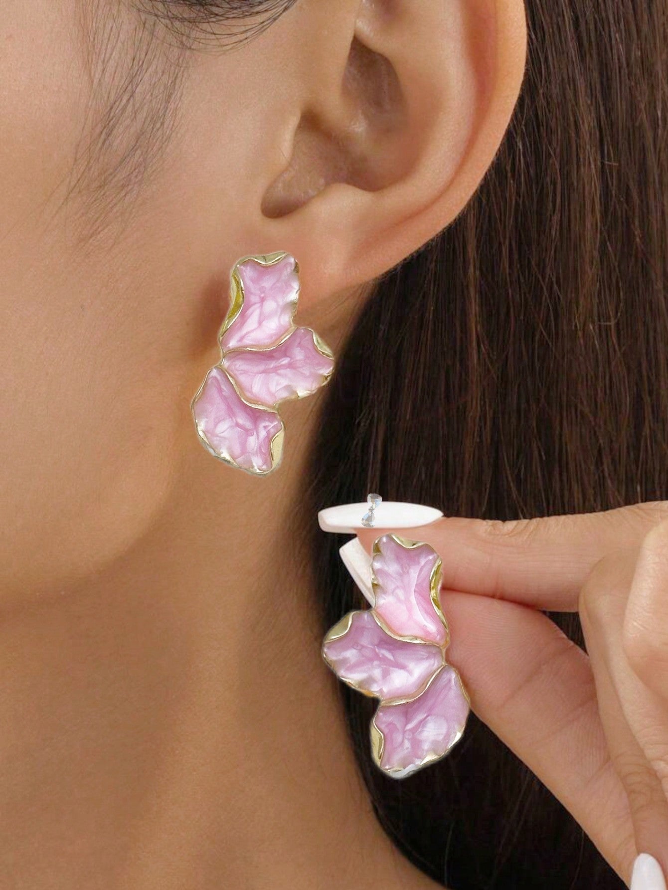 Brincos Pétala Sofisticada