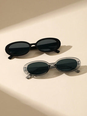 Kit Duplo de Óculos Ovais Retrô