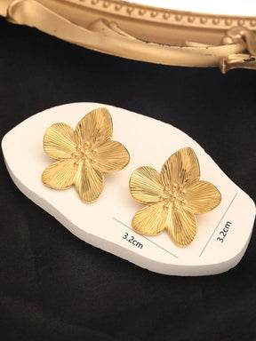 Kit com 2 Pares de Brincos Botão Floral