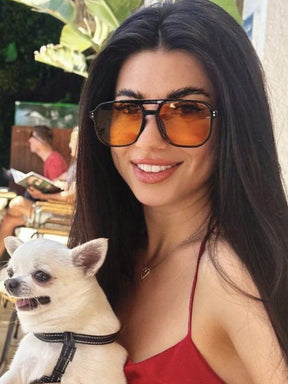 Óculos Oversized Street Style