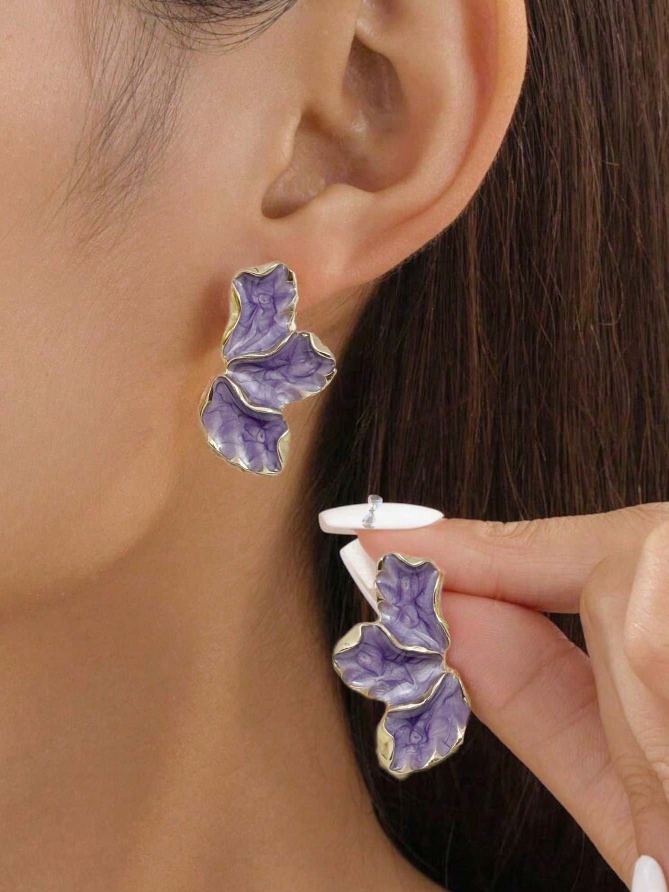 Brincos Pétala Sofisticada