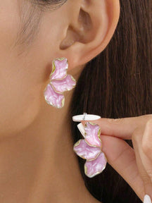 Brincos Pétala Sofisticada